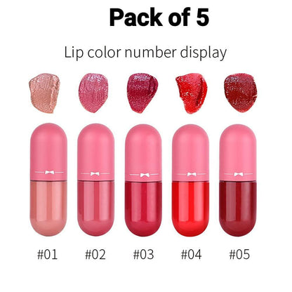 Bold Coverage Lip Gloss- Pack Of 5